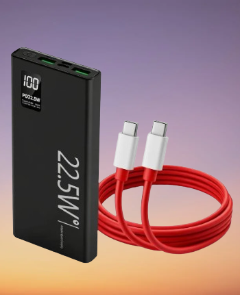1 POWER BANK, 1 C TO C VOOC CABLE